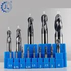Wholesale ball head milling cutter fresas para madera 2 flute endmill ball end mill machining