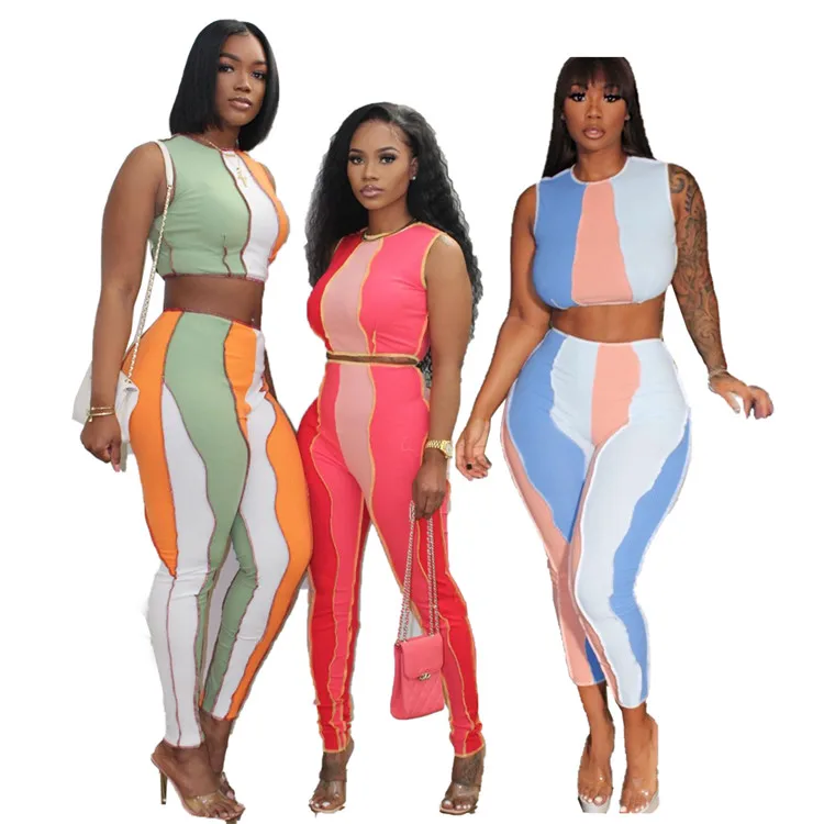 Trendy Ladies Track Suit Jogger Fitness Yoga Sleeveless Crop Tops Trousers Summer Women 2 Piece Workout Set
Trendy Ladies Track Suit Jogger Fitness Yoga Sleeveless Crop Tops Trousers Summer Women 2 Piece Workout Set