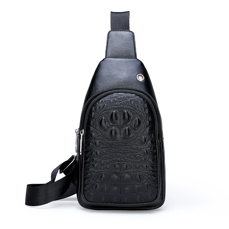 Crocodile Male Chest Bag Business Leisure Travel Man Messenger Bag High Quality Casual Commercial Single Shoulder Bag Back, 2kinds or customized
Crocodile Male Chest Bag Business Leisure Travel Man Messenger Bag High Quality Casual Commercial Single Shoulder Bag Back, 2kinds or customized