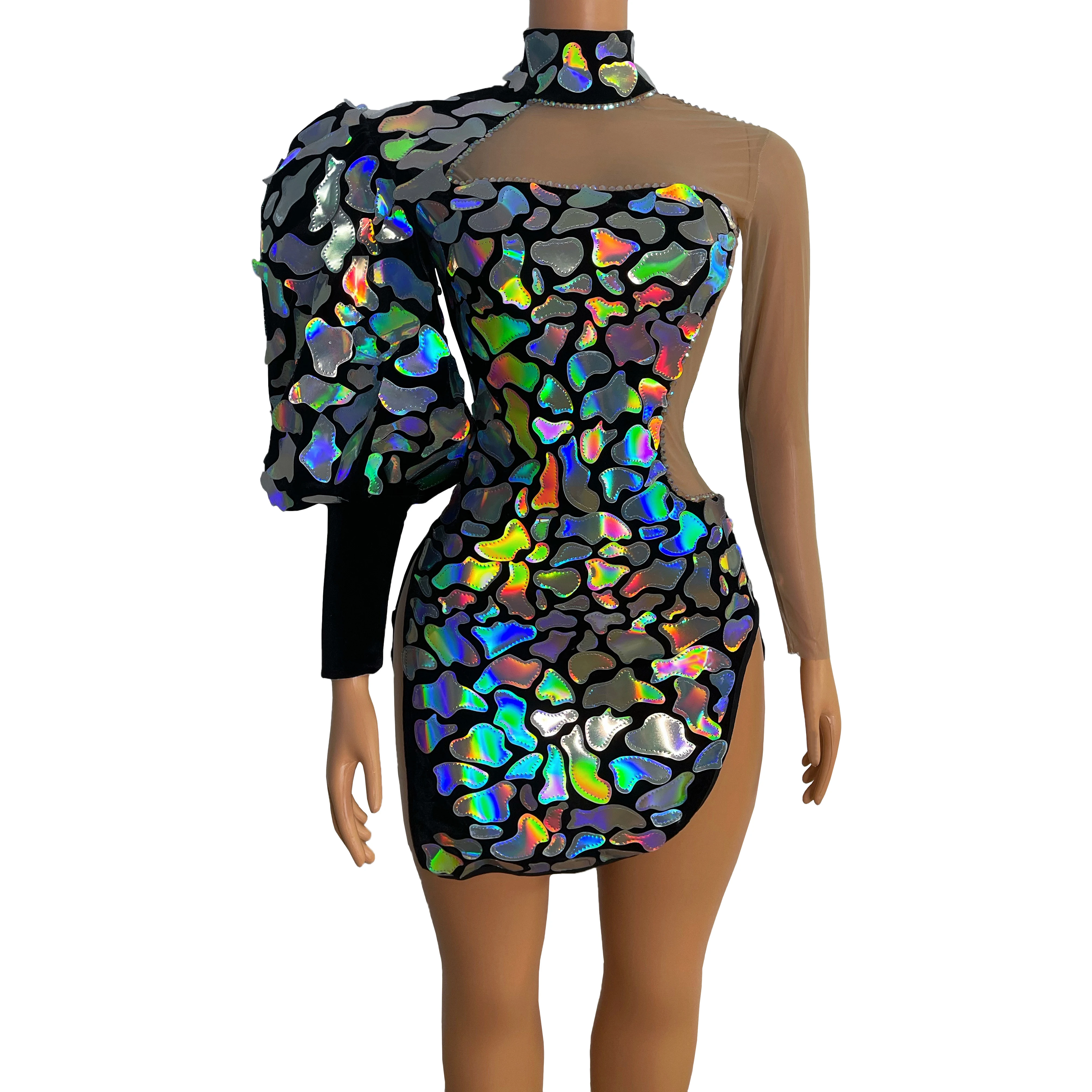 Colorful Sequins Rhinestone Backless Club Wear Short Dress Party Birthday Prom Celebrate Outfit Dancer Show One Shoulder Dress
Colorful Sequins Rhinestone Backless Club Wear Short Dress Party Birthday Prom Celebrate Outfit Dancer Show One Shoulder Dress