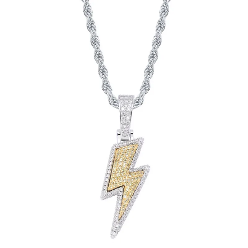 Xuqian hot selling 2021 men hip hop gold lightning diamond hip hop pendant thunder pendant, Golden
Xuqian hot selling 2021 men hip hop gold lightning diamond hip hop pendant thunder pendant, Golden
