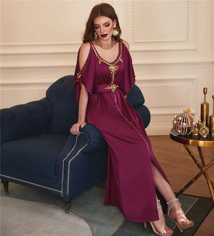 GH-BA609 Strapless Heavy Handmade Middle Eastern Party High End Satin Fabric Women Muslim Sexy Dress Kaftan Abaya
GH-BA609 Strapless Heavy Handmade Middle Eastern Party High End Satin Fabric Women Muslim Sexy Dress Kaftan Abaya