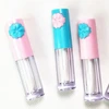 100 moq classic empty plastic private label lipstick bottle transparent round 4.5ml lip gloss tube