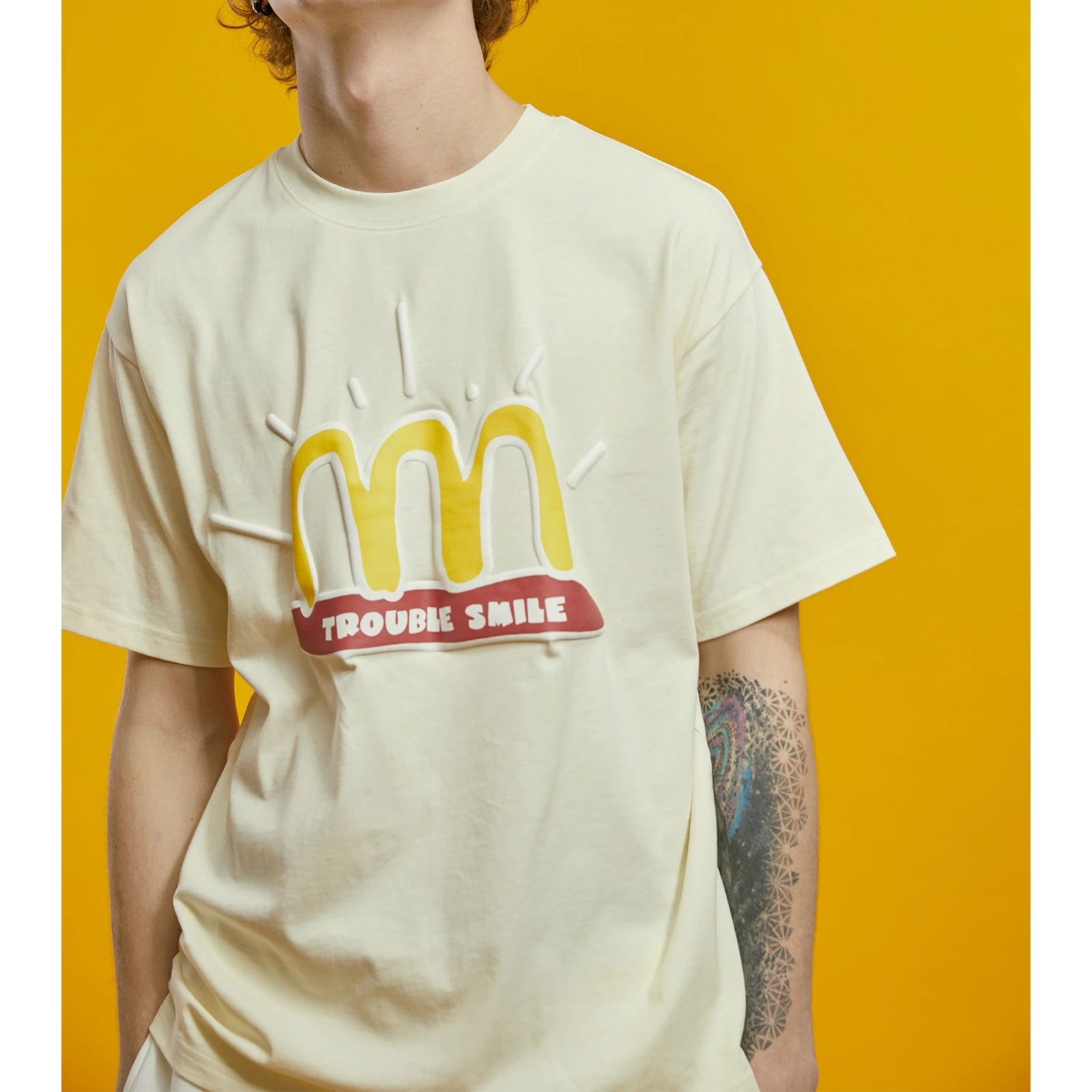 Custom logo cream beige color summer men plus size cotton 3d personnalisable foam printing puff print t-shirt for men, Customized color
Custom logo cream beige color summer men plus size cotton 3d personnalisable foam printing puff print t-shirt for men, Customized color