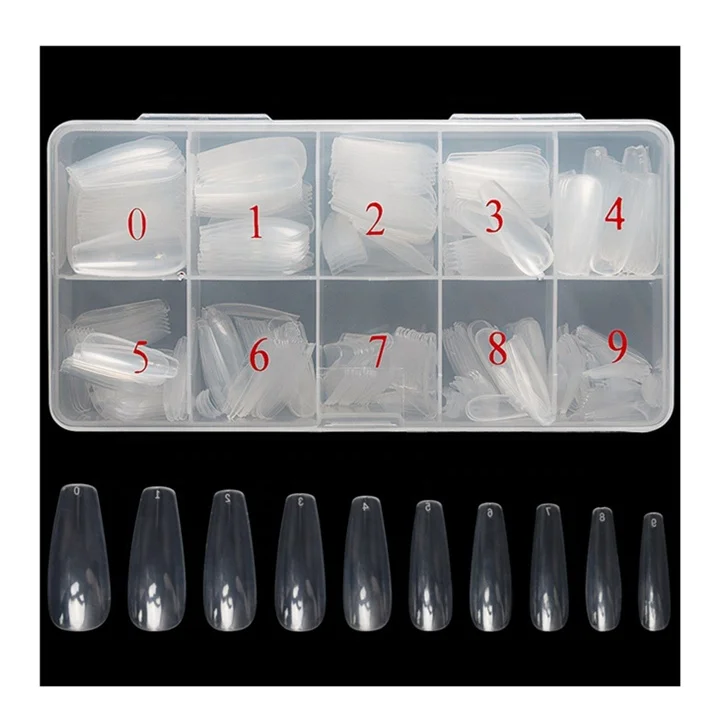 Long Ballerina Press on False Nails Tips Clear Full Cover Ballerina Acrylic Nail tips box, Clear, natural
Long Ballerina Press on False Nails Tips Clear Full Cover Ballerina Acrylic Nail tips box, Clear, natural