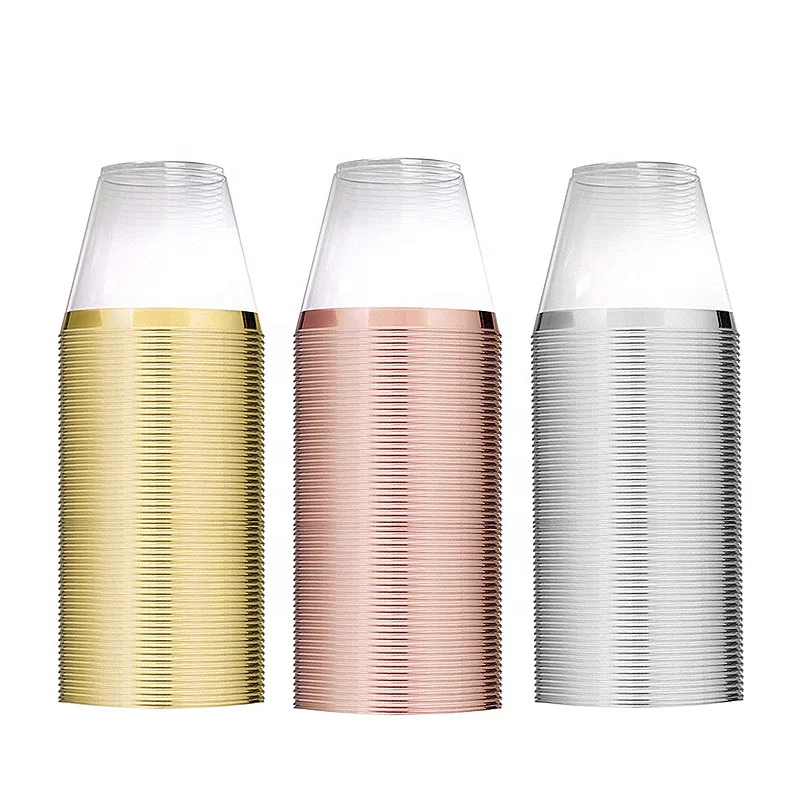 270ML Good Quality Hard Disposable Plastic Wine Champagne Cup for Holiday Travel Outdoor Spring Summer Outing Picnic Gala Party, Silver,gold,rose gold
270ML Good Quality Hard Disposable Plastic Wine Champagne Cup for Holiday Travel Outdoor Spring Summer Outing Picnic Gala Party, Silver,gold,rose gold