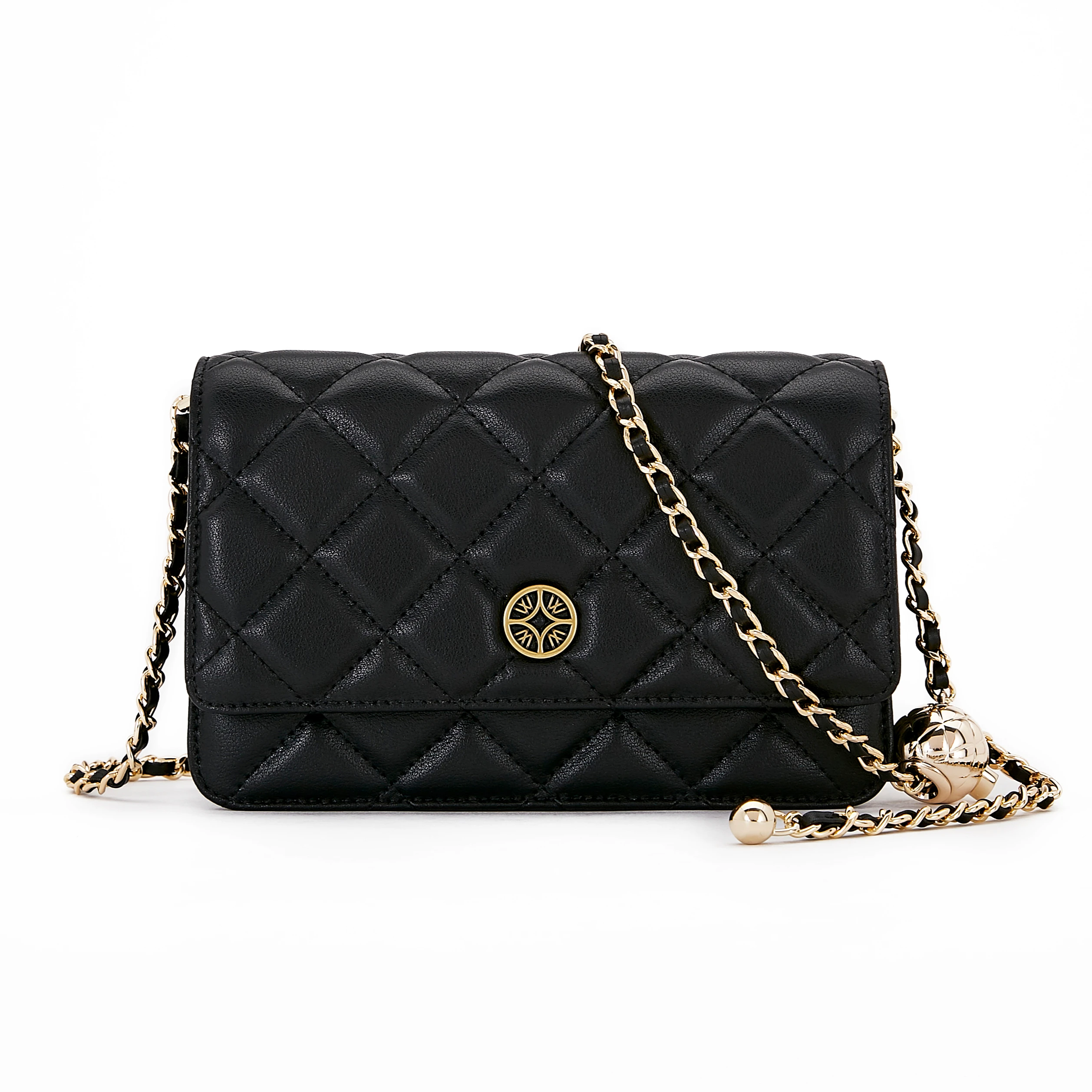 personality classic diamond lattice celebrity small square lady bags metal big ball woven shoulder strap shoulder ladies bags, Black
personality classic diamond lattice celebrity small square lady bags metal big ball woven shoulder strap shoulder ladies bags, Black