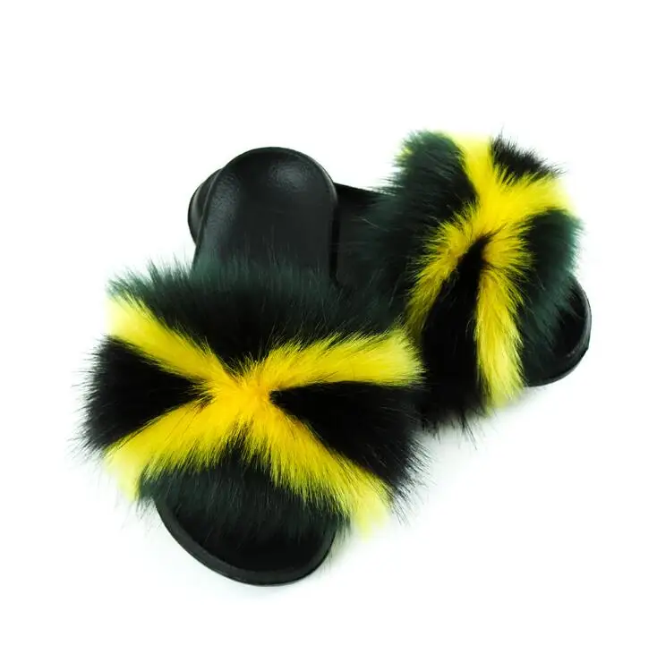 2020 Fashion New Level Jamaica Flags Graphic Faux Fur Slippers Women Disco Fake Fluffy Fox Fur Slides, As pictures or customized color
2020 Fashion New Level Jamaica Flags Graphic Faux Fur Slippers Women Disco Fake Fluffy Fox Fur Slides, As pictures or customized color