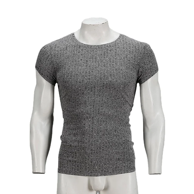 Elastic fitting round neck quick drying men's knitted short sleeve solid color breathable large size cotton casual T-shirt
Elastic fitting round neck quick drying men's knitted short sleeve solid color breathable large size cotton casual T-shirt