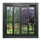 waterproof aluminum frame thermal break double glass window and door steel fly screen mosquito netting