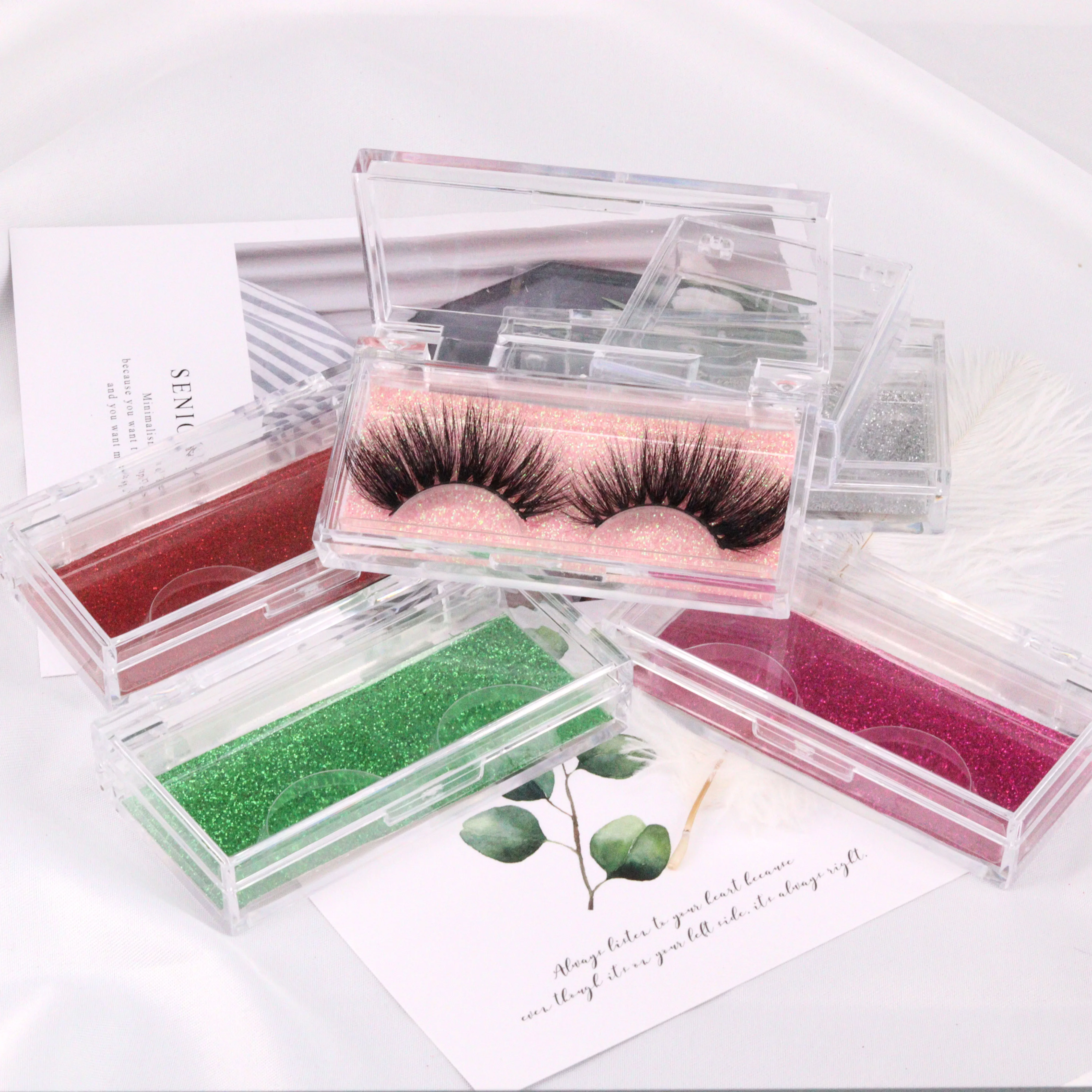Factory Wholesale Strip Lashes Acrylic Eyelashes Package Clear Plastic Lash Package Custom Logo And Paper Card, Clear box with colorful card
Factory Wholesale Strip Lashes Acrylic Eyelashes Package Clear Plastic Lash Package Custom Logo And Paper Card, Clear box with colorful card
