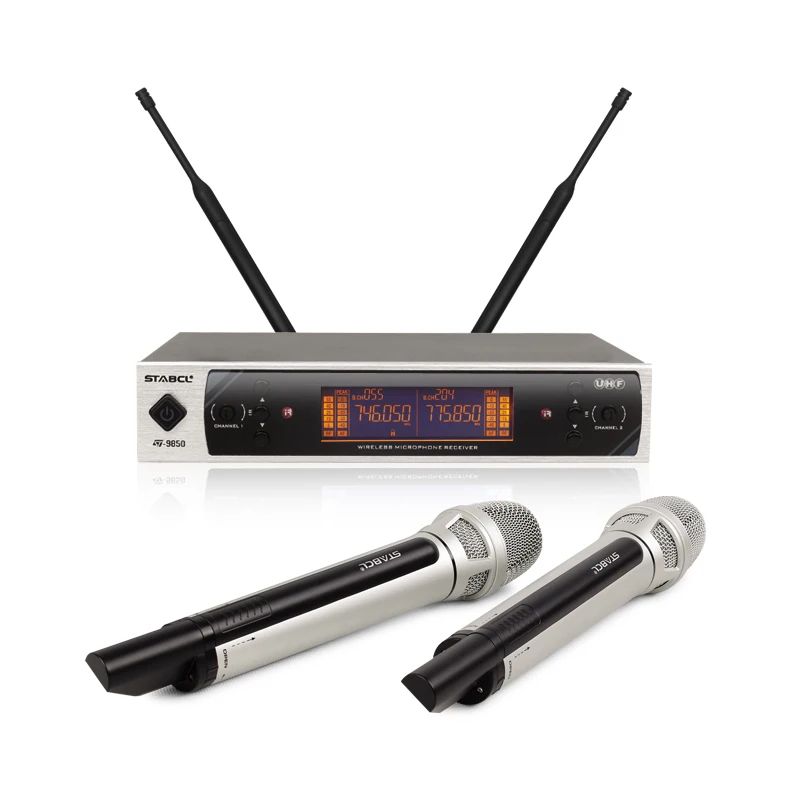 ST-9850 Wireless microphone karaoke microphone, suitable for singing, family karaoke, meetings, weddings, churches, parties
ST-9850 Wireless microphone karaoke microphone, suitable for singing, family karaoke, meetings, weddings, churches, parties