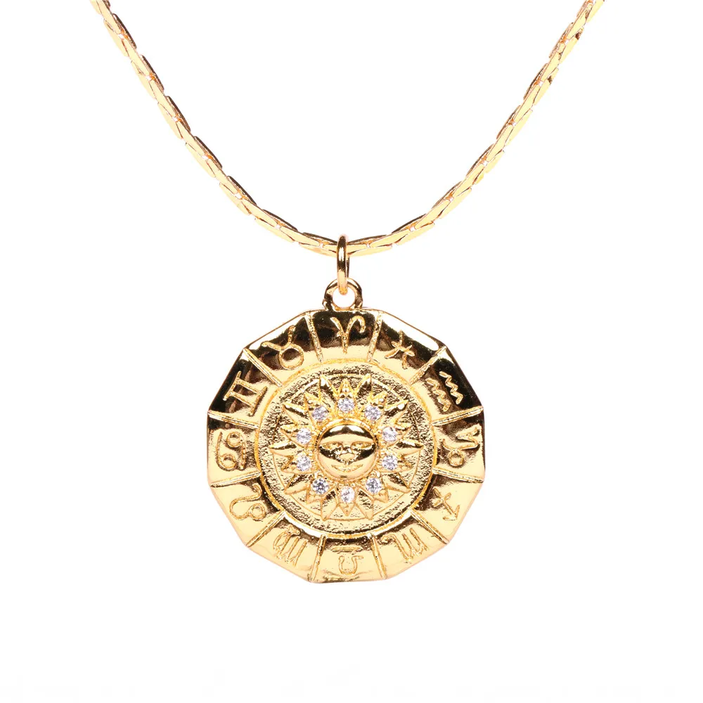 Sailing Jewelry Golden Disc Necklace Round Sun Pendant Necklace CZ Sunshine Necklace For Women Girls Gifts
Sailing Jewelry Golden Disc Necklace Round Sun Pendant Necklace CZ Sunshine Necklace For Women Girls Gifts