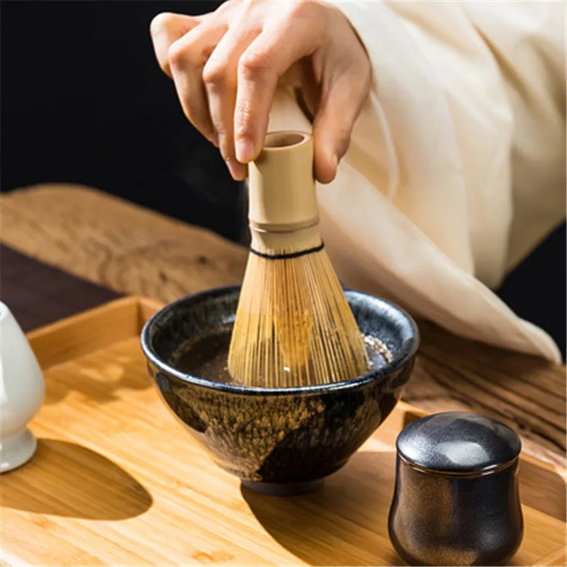 Sesame] Chasen - Matcha Bamboo Whisk for Matcha Mixer & Tea Ceremony