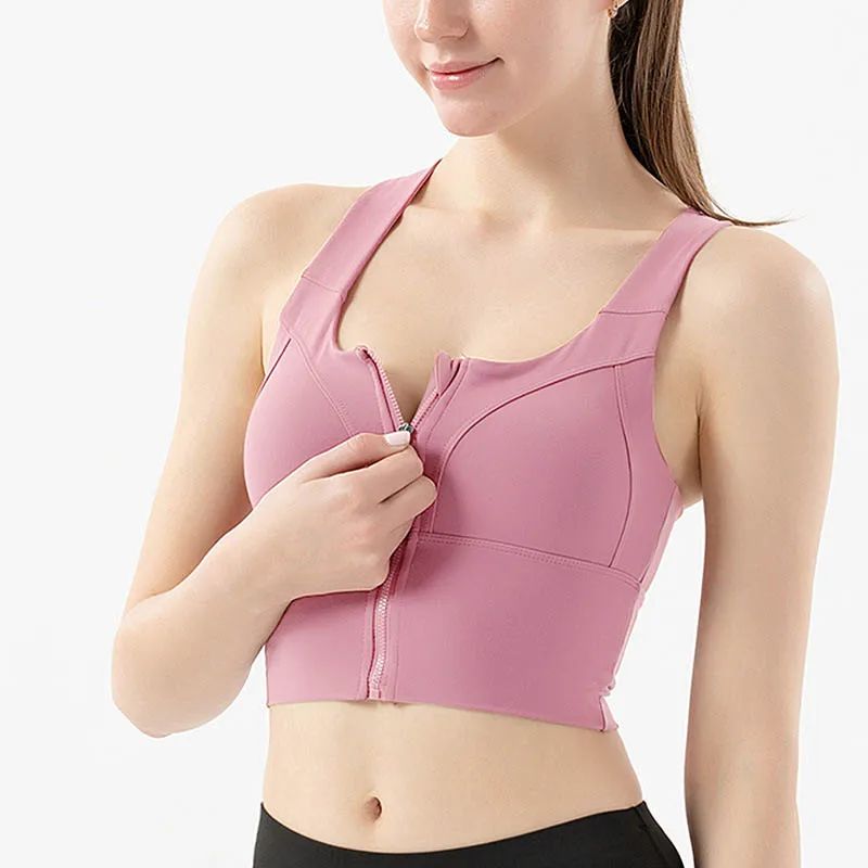 High Quality Sports Bra Sets Front Zipper Adjustable Yoga Vest High Impact Sports Bra Plus Size, Customized colors
High Quality Sports Bra Sets Front Zipper Adjustable Yoga Vest High Impact Sports Bra Plus Size, Customized colors