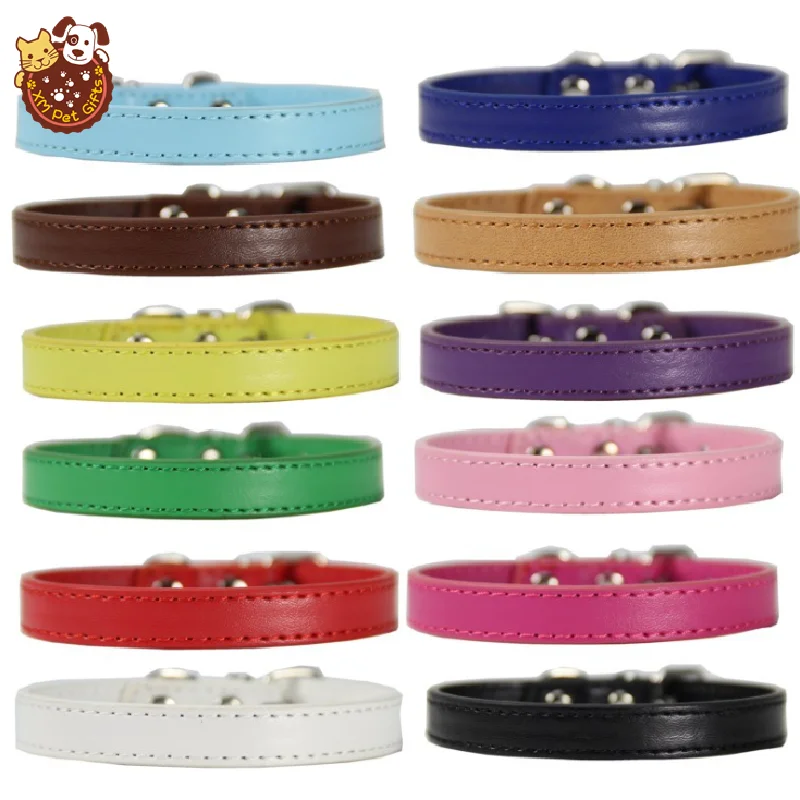 Manufacturers supply pu leather dog collars, spot wholesale pet supplies, multi-color pet collars
Manufacturers supply pu leather dog collars, spot wholesale pet supplies, multi-color pet collars