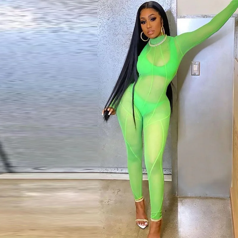 New arrivals sexy long sleeve mesh see through Fitness casual jumpsuits for women pants
New arrivals sexy long sleeve mesh see through Fitness casual jumpsuits for women pants
