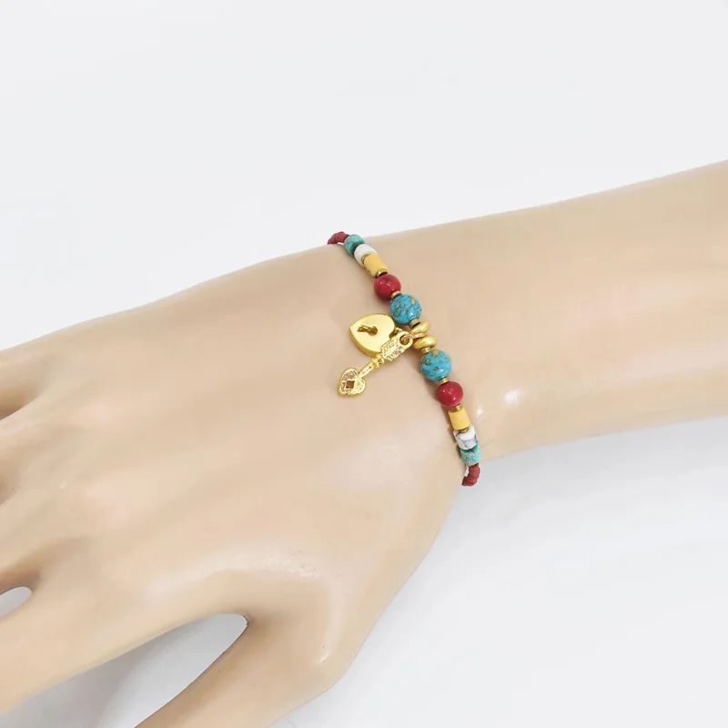 Bohemian New Colorful Beach Starfish Golden Puffer Fish Pendant Hand-woven Bracelets Vintage Gypsy Women Chain Jewelry, Black,red,blue,yellow
Bohemian New Colorful Beach Starfish Golden Puffer Fish Pendant Hand-woven Bracelets Vintage Gypsy Women Chain Jewelry, Black,red,blue,yellow