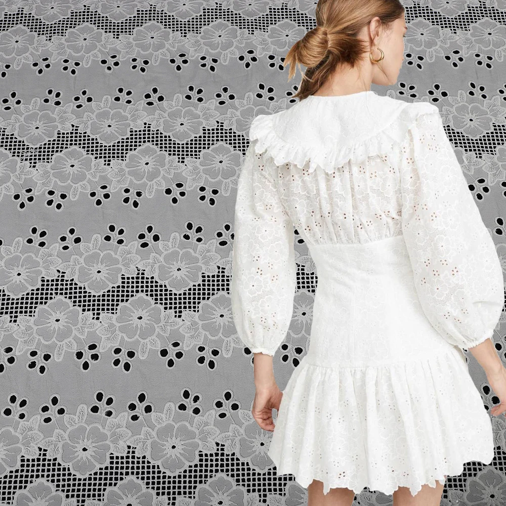 Yanzi Solid White Guipure Floral Lace Fabric Of DIY Garment Wedding Bridal Gown Skirt Curtain Hollow Water Soluble Fabric
Yanzi Solid White Guipure Floral Lace Fabric Of DIY Garment Wedding Bridal Gown Skirt Curtain Hollow Water Soluble Fabric