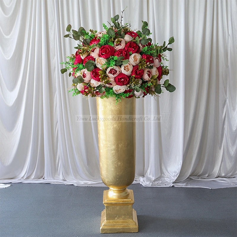 lg20180830-12 LUCKYGOODS Gold huge golden vase leads to the flower stand for wedding decoration
lg20180830-12 LUCKYGOODS Gold huge golden vase leads to the flower stand for wedding decoration