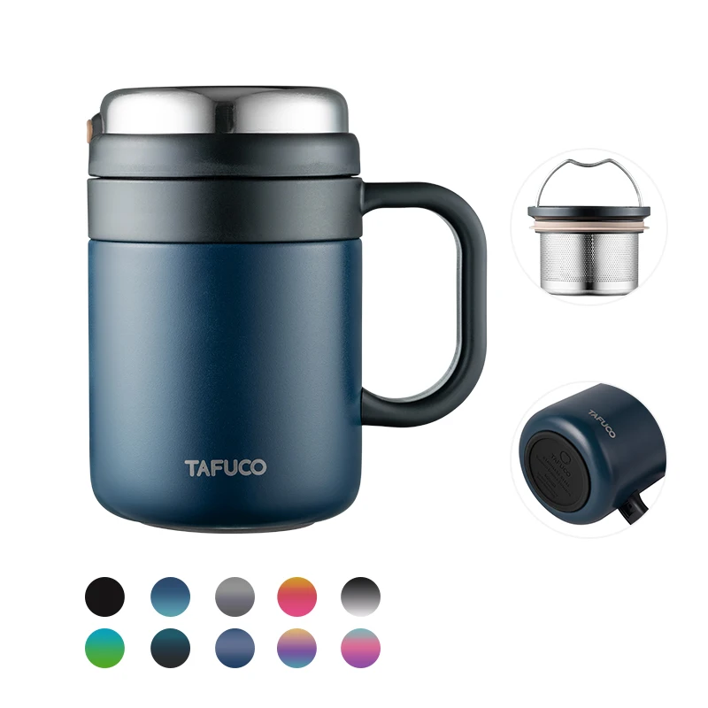 Factory Price Stainless Steel Vacuum Thermo Tea Cup With Lid, Matt brown, matt blue, matt black or customized
Factory Price Stainless Steel Vacuum Thermo Tea Cup With Lid, Matt brown, matt blue, matt black or customized