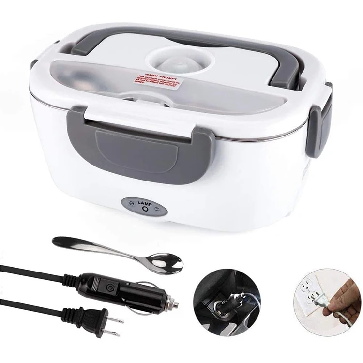 In Stock Gray 110V and 12V 40W Stainless Steel Portable Food Warmer Heater 1.5L Electric Lunch Box for Car and Home, Customized color
In Stock Gray 110V and 12V 40W Stainless Steel Portable Food Warmer Heater 1.5L Electric Lunch Box for Car and Home, Customized color