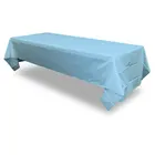 PCA disposable rectangle waterproof plastic wedding table cover