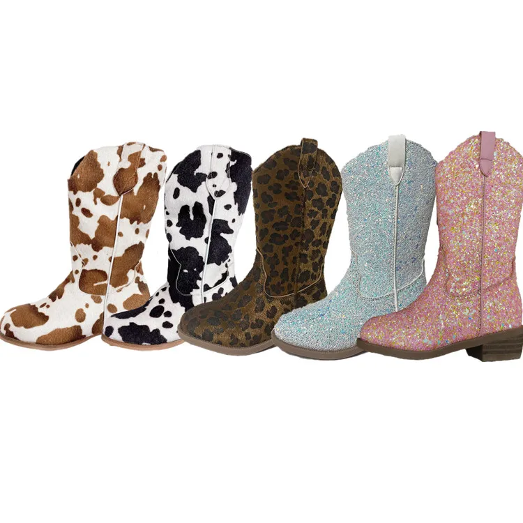 New Fashion Winter Boots for Children Sequins Kids Cowboy Snow Boots Luxury Design Genuine Leather Baby Boys Girls Shoes, White,pink,leopard,cows,brown cows
New Fashion Winter Boots for Children Sequins Kids Cowboy Snow Boots Luxury Design Genuine Leather Baby Boys Girls Shoes, White,pink,leopard,cows,brown cows