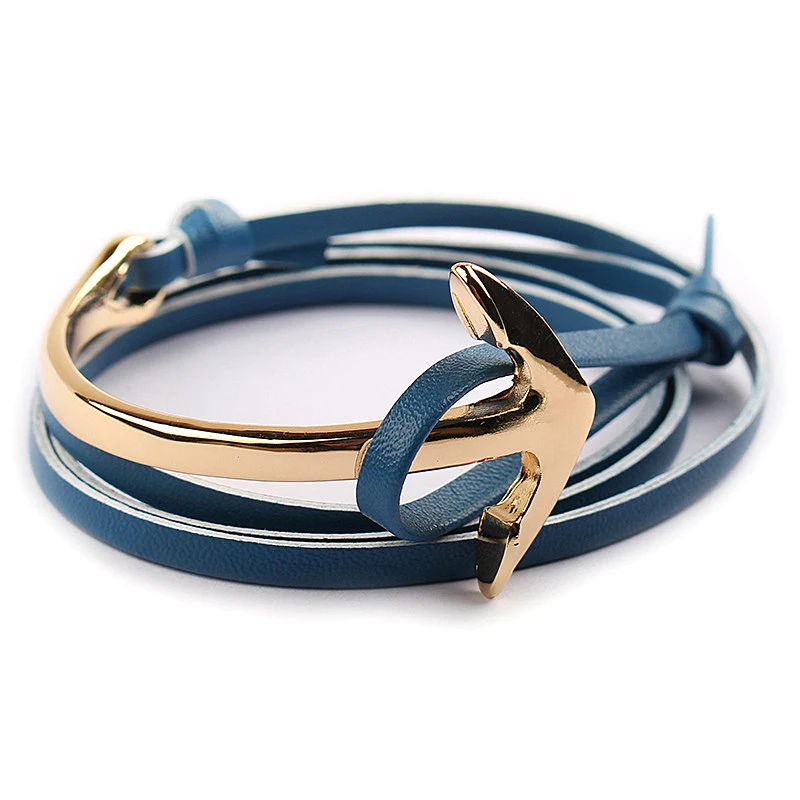 Hot Sale High Quality Cool Men and Women Multilayer Colorful Leather Anchor Bracelet
Hot Sale High Quality Cool Men and Women Multilayer Colorful Leather Anchor Bracelet
