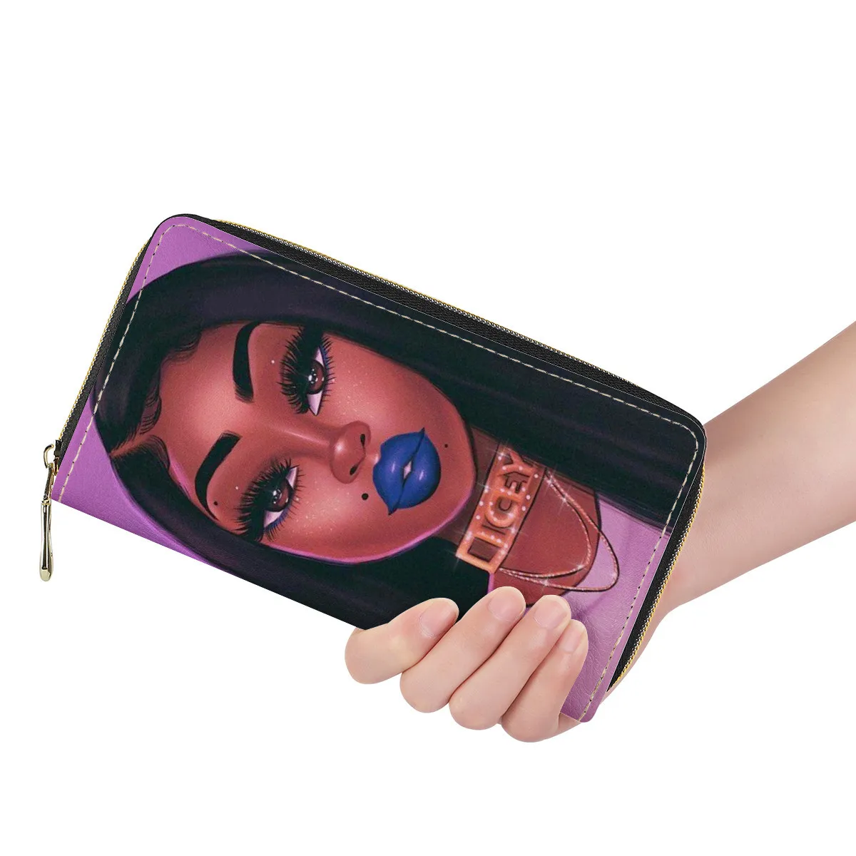 Women Zipper Open Purse Female African Girl 3d Print Leather Card Wallet Holders Clutch Bag Ladies, Customized color
Women Zipper Open Purse Female African Girl 3d Print Leather Card Wallet Holders Clutch Bag Ladies, Customized color