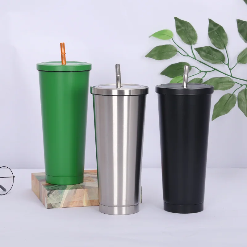 32oz Large Capacity 304 Stainless Steel Straw Cup Vacuum Solid Color Coffee Mug Tumbler Straw Thermos Cup For Kid
32oz Large Capacity 304 Stainless Steel Straw Cup Vacuum Solid Color Coffee Mug Tumbler Straw Thermos Cup For Kid