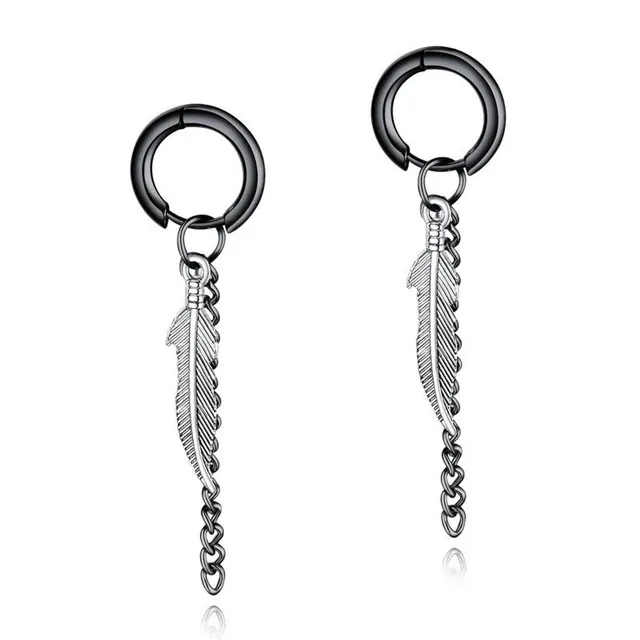 European style fashion 316L stainless steel jewelry leaf charm stainless steel tassel earrings stud for men
European style fashion 316L stainless steel jewelry leaf charm stainless steel tassel earrings stud for men