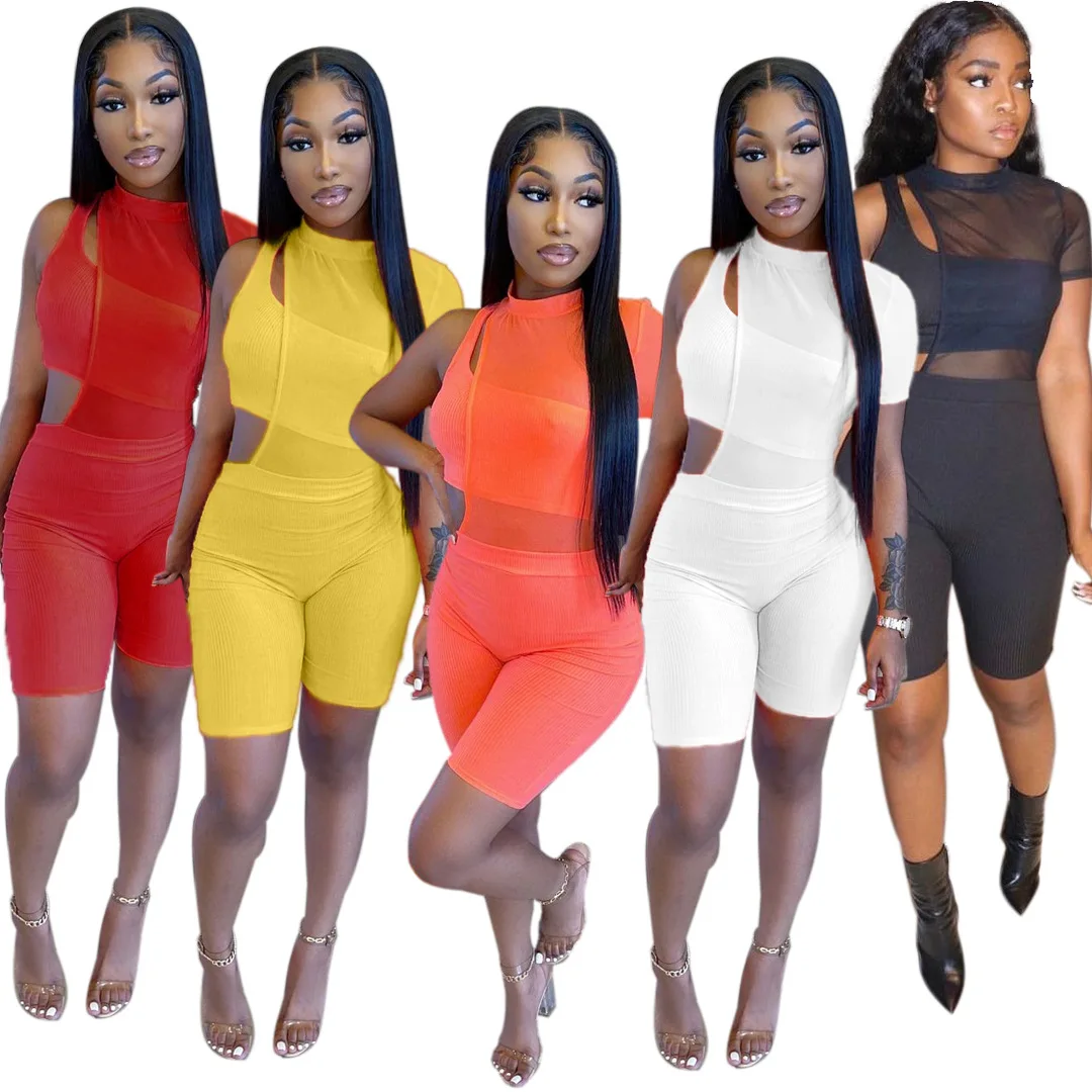 New arrival in 2021 European and American womens fashion asymmetrical pit strip One shoulder mesh two piece pants set
New arrival in 2021 European and American womens fashion asymmetrical pit strip One shoulder mesh two piece pants set