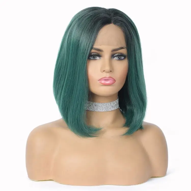 Cheap womens free style futura fiber cosplay Short frontal straight BOB lace front 10 inch crochet synthetic BoB braided wigs, T1b-green
Cheap womens free style futura fiber cosplay Short frontal straight BOB lace front 10 inch crochet synthetic BoB braided wigs, T1b-green