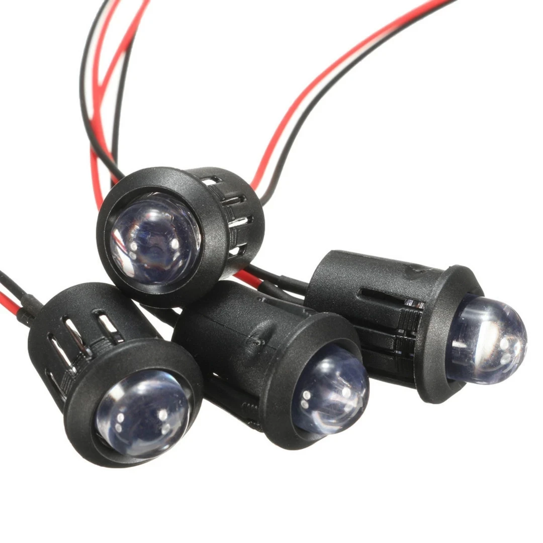 12V 10mm Waterproof Pre-Wired LED Ultra Bright Water Transparent Bulb Red / Yellow / Blue / White Signal Lamps
12V 10mm Waterproof Pre-Wired LED Ultra Bright Water Transparent Bulb Red / Yellow / Blue / White Signal Lamps