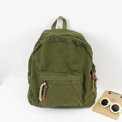 New arrival vintage washed cotton canvas hiking backpack soft large capacity rucksack high campus school backpack for girls, Black/gray/green/custom made
New arrival vintage washed cotton canvas hiking backpack soft large capacity rucksack high campus school backpack for girls, Black/gray/green/custom made