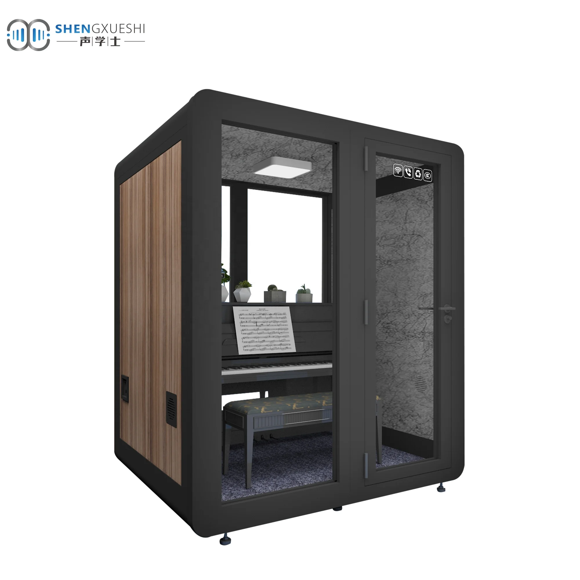 

Unique Design Hot Sale Portable Movable Indoor Recording Studio Office Phone Soundproof Booth