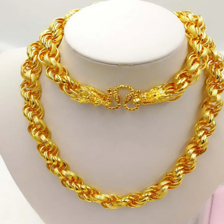 Gold Plated Twist Faucet Necklace Gold Wedding Jewelry Boutique Men's Blessing Headpiece Set
Gold Plated Twist Faucet Necklace Gold Wedding Jewelry Boutique Men's Blessing Headpiece Set