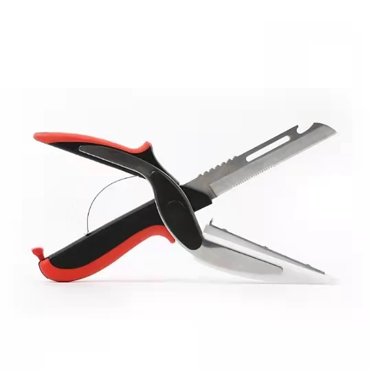 Smart Clever Scissor Cutter 2 in 1 Cutting Board Utility Cutter Stainless Steel Ourdoor Smart Vegetable Scissor Kitchen Knife
Smart Clever Scissor Cutter 2 in 1 Cutting Board Utility Cutter Stainless Steel Ourdoor Smart Vegetable Scissor Kitchen Knife