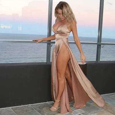 Wholesale 2021 Trending Designer Cut Out Off Shoulder Smocked Maxi African Sexy Backless Thigh Split Satin Dresses
Wholesale 2021 Trending Designer Cut Out Off Shoulder Smocked Maxi African Sexy Backless Thigh Split Satin Dresses