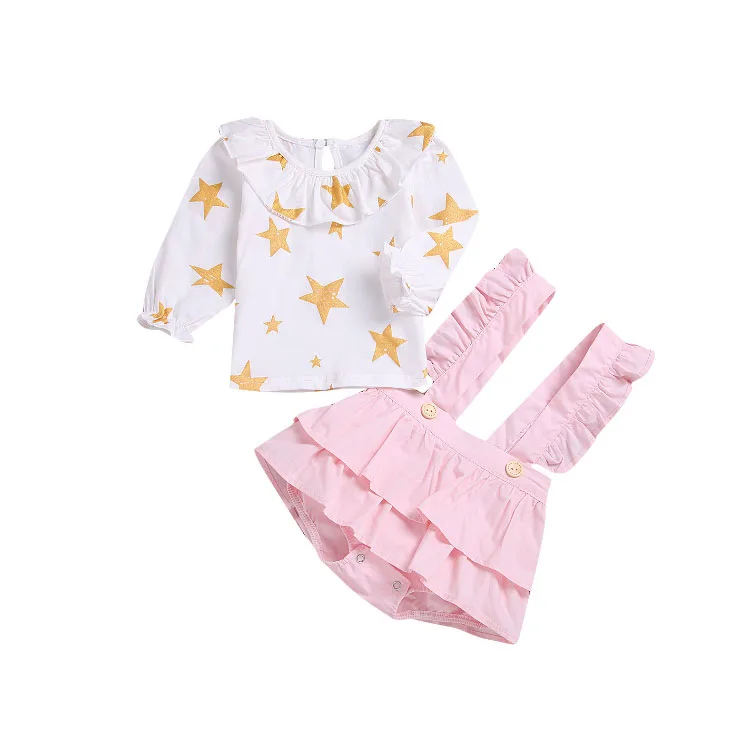 2020 new spring children's clothing suit doll collar long sleeve shirt strap cake skirt girls clothes set 2-piece, Picture color
2020 new spring children's clothing suit doll collar long sleeve shirt strap cake skirt girls clothes set 2-piece, Picture color