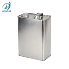 Customized Engine Oil Packaging Jar/ Rectangle Metal Motor Oil Tin Can