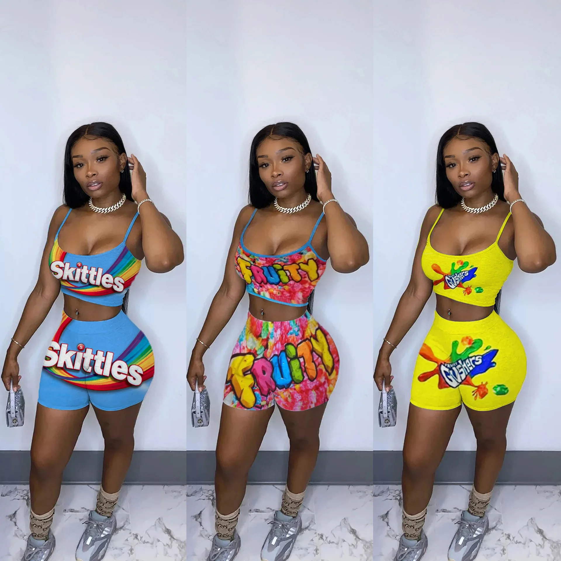 Women Candy Shorts Plus Size Pants Biker Shorts Set Skinny Snack Shorts Short Sets Women Two Piece, Picture
Women Candy Shorts Plus Size Pants Biker Shorts Set Skinny Snack Shorts Short Sets Women Two Piece, Picture