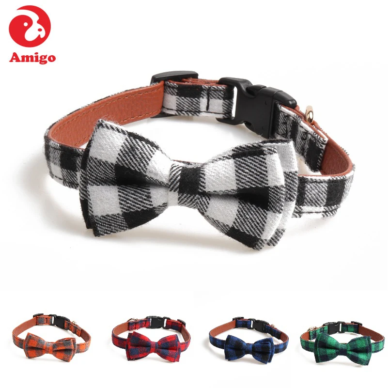 Amigo pet bow tie dog collar making supplies adjustable soft comfortable plastic buckles cute plaid bowtie dog collar, Show as picture or custom
Amigo pet bow tie dog collar making supplies adjustable soft comfortable plastic buckles cute plaid bowtie dog collar, Show as picture or custom