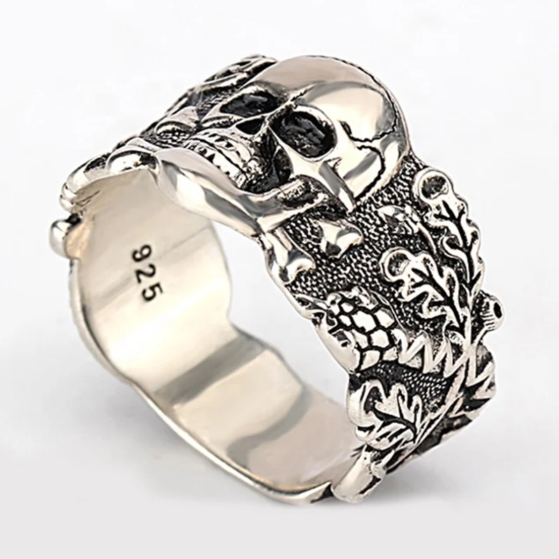 Wholesale S925 Sterling Silver Skull Men Rings Hip Pop Retro Punk Style Masonic Skull Ring for Man
Wholesale S925 Sterling Silver Skull Men Rings Hip Pop Retro Punk Style Masonic Skull Ring for Man