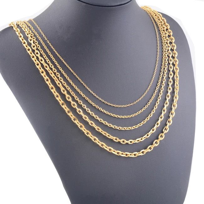

Width 1.5mm 2mm 3mm 4mm 5mm Cross Chain Necklace Stainless Steel Jewelry Necklace Stainless Steel Necklace Various Size