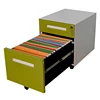 Office metal activity cabinet small 2 drawer mobile cabinet with seat cushion