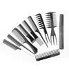 Beauty Salon 10 pcs Plastic Beard Care Brush And Hair Dye Color Hairdressing Styling Comb Set For Barber