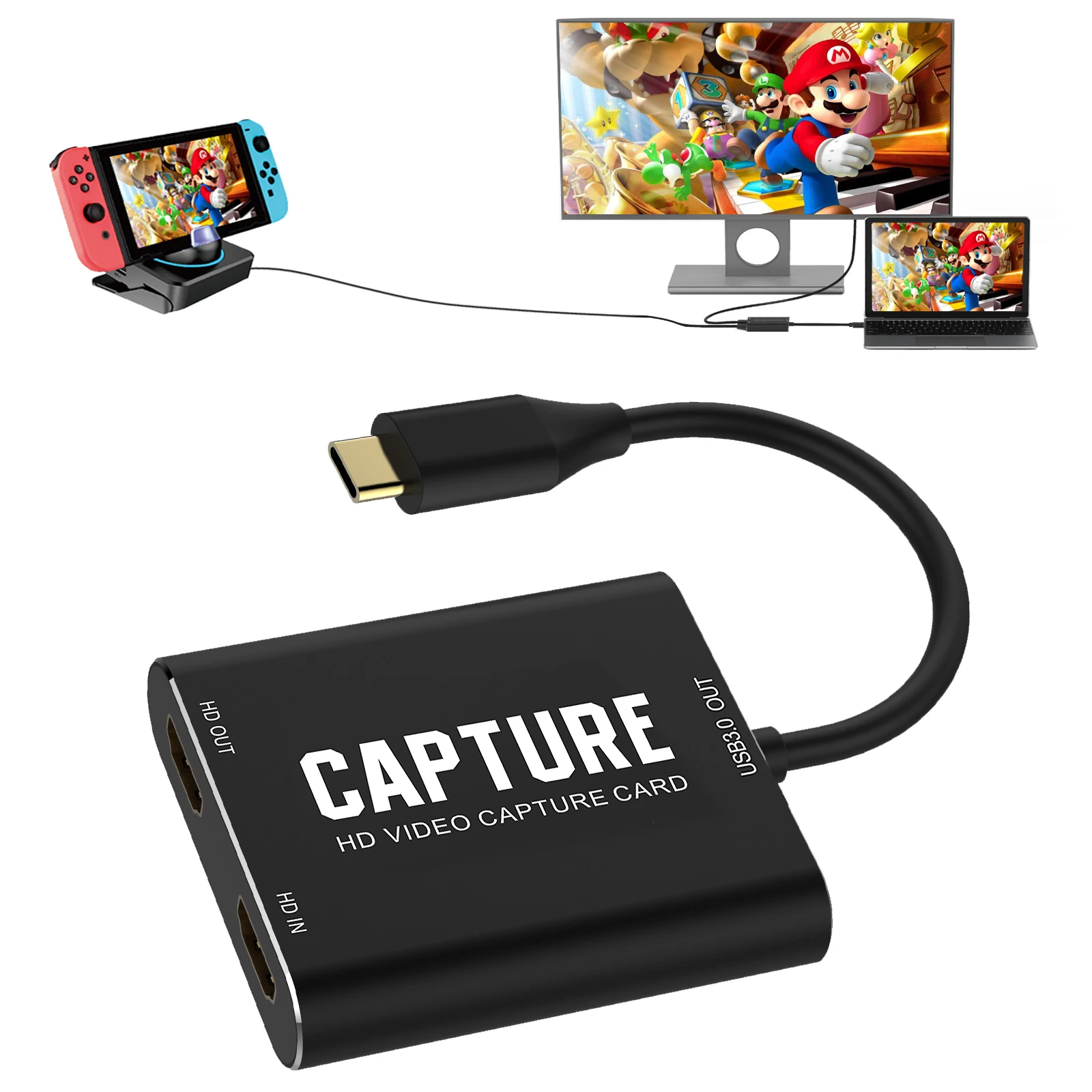 Type C USB C 3.0 VHS to Digital Converter Video Capture Card for mobile device and PC, TV, PS 3 / 4
Type C USB C 3.0 VHS to Digital Converter Video Capture Card for mobile device and PC, TV, PS 3 / 4