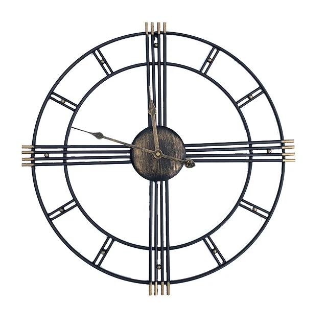 European retro metal iron Rome wall clock silent living room wall hanging simple clock wholesale sales, Customized color
European retro metal iron Rome wall clock silent living room wall hanging simple clock wholesale sales, Customized color